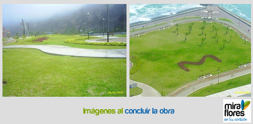 Imágenes al concluir la obra. Imágenes al concluir la obra.