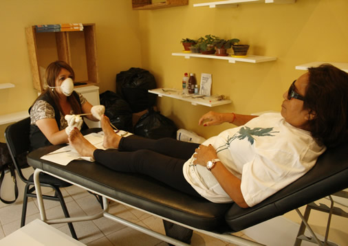 Pedicure gratis por el Día de la Madre.