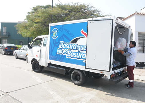 Programa "Basura que no es basura" se ampliará a otros sectores de Miraflores. Programa "Basura que no es basura" se ampliará a otros sectores de Miraflores.