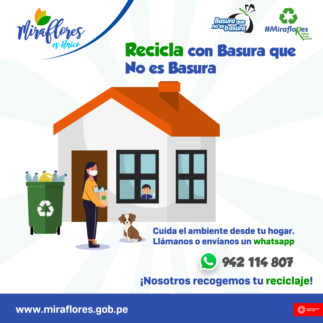 Recicla con basura que no es basura. - Municipalidad Distrital de ...