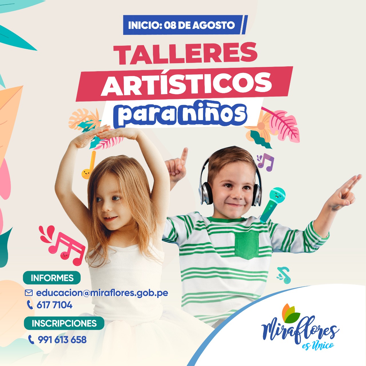 Taller de pintura y expresión artística para niños - Municipalidad  Distrital de MirafloresMunicipalidad Distrital de Miraflores