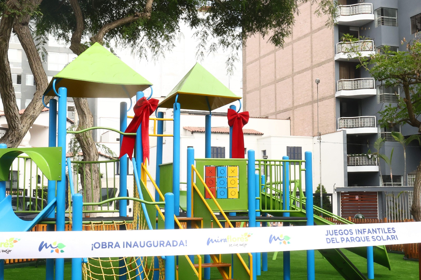 Municipalidad entregó nuevos juegos infantiles en el parque Solari ...